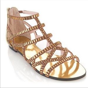 Vince Camuto Emera Gold Gladiator Sandals